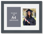 Graduation Photo Frame in Grey Wood - Multi Photo Frames